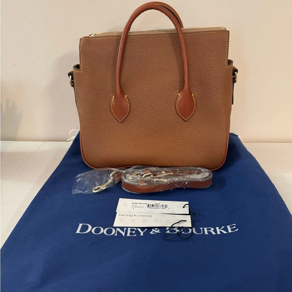 Dooney & Bourke Brown Satchel - Picture 3 of 8